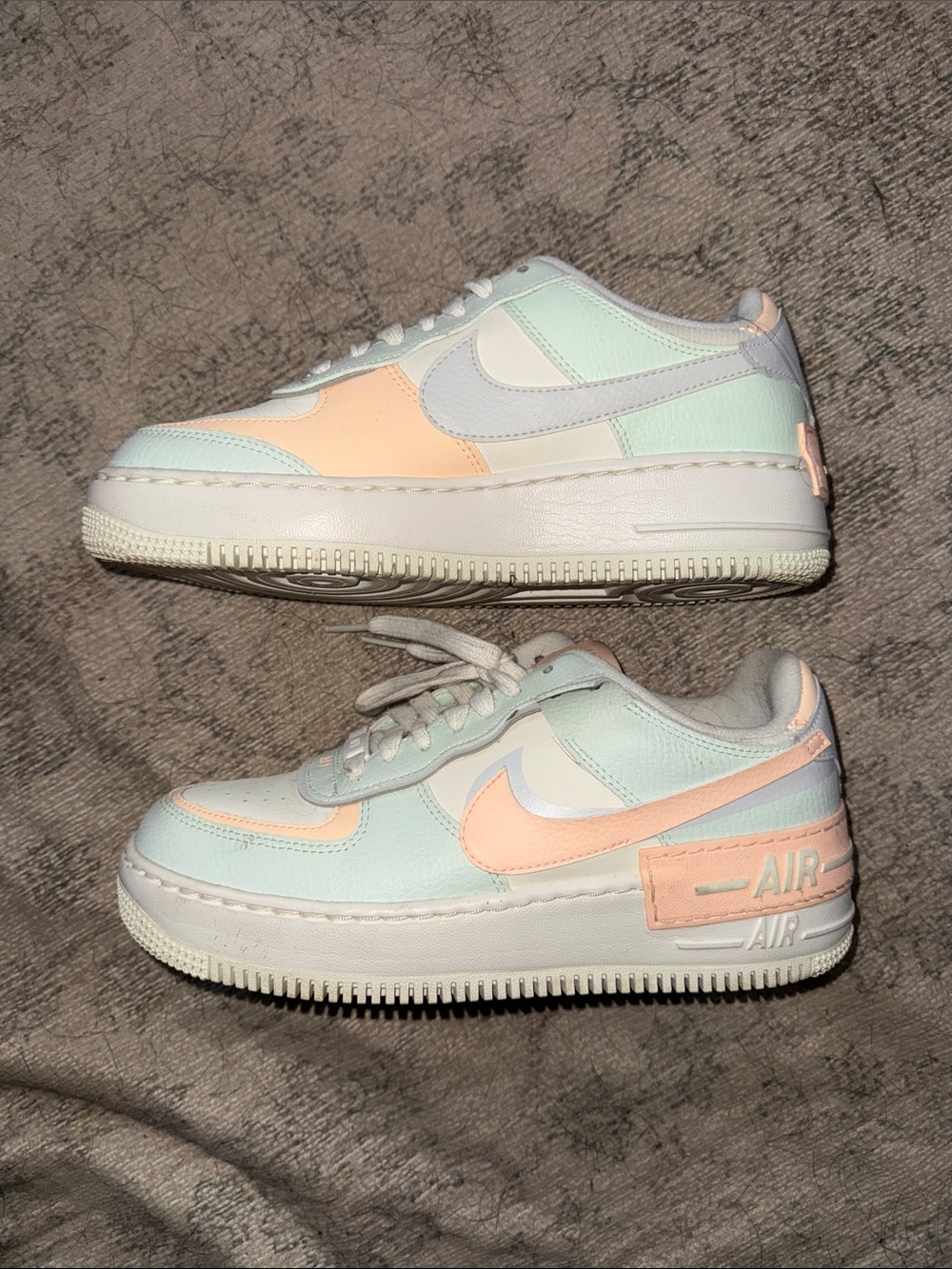 Nike Women’s Air Shadow Low Sneakers - Mint Green & Peach